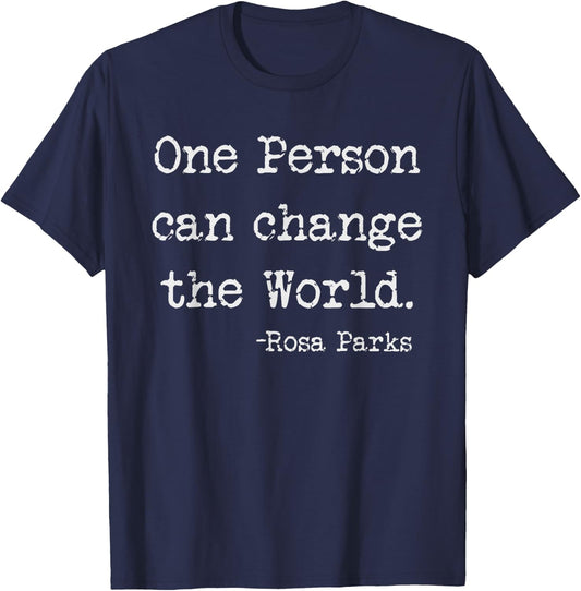 Equality Rosa Freedom Civil Rights Parks Afro Gift T-Shirt - T-Shirt | Navy