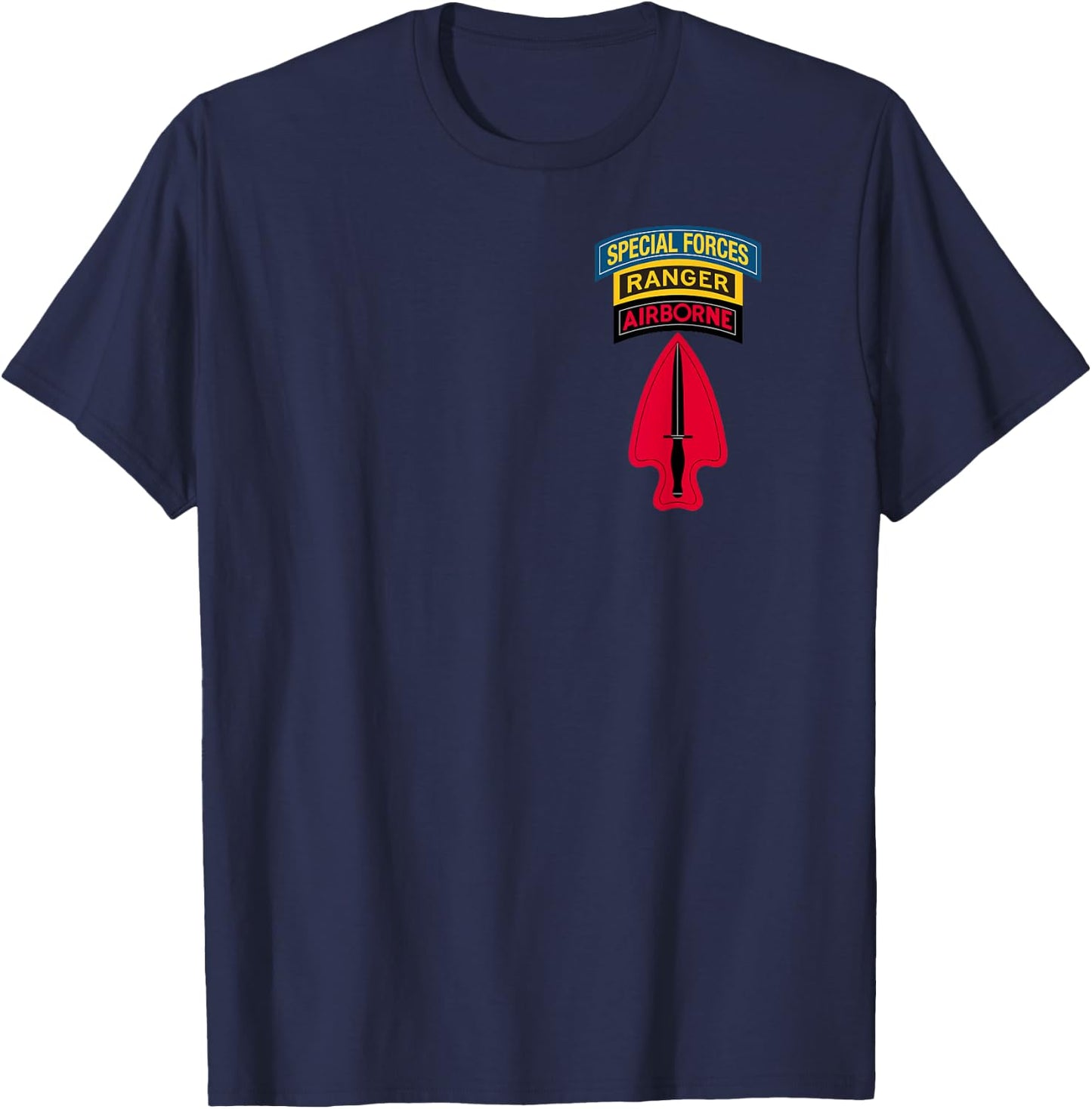 USASOC Shirt - Delta Force - Ranger SF Tab SFOD-D - Classic T-Shirt - T-Shirt | Navy