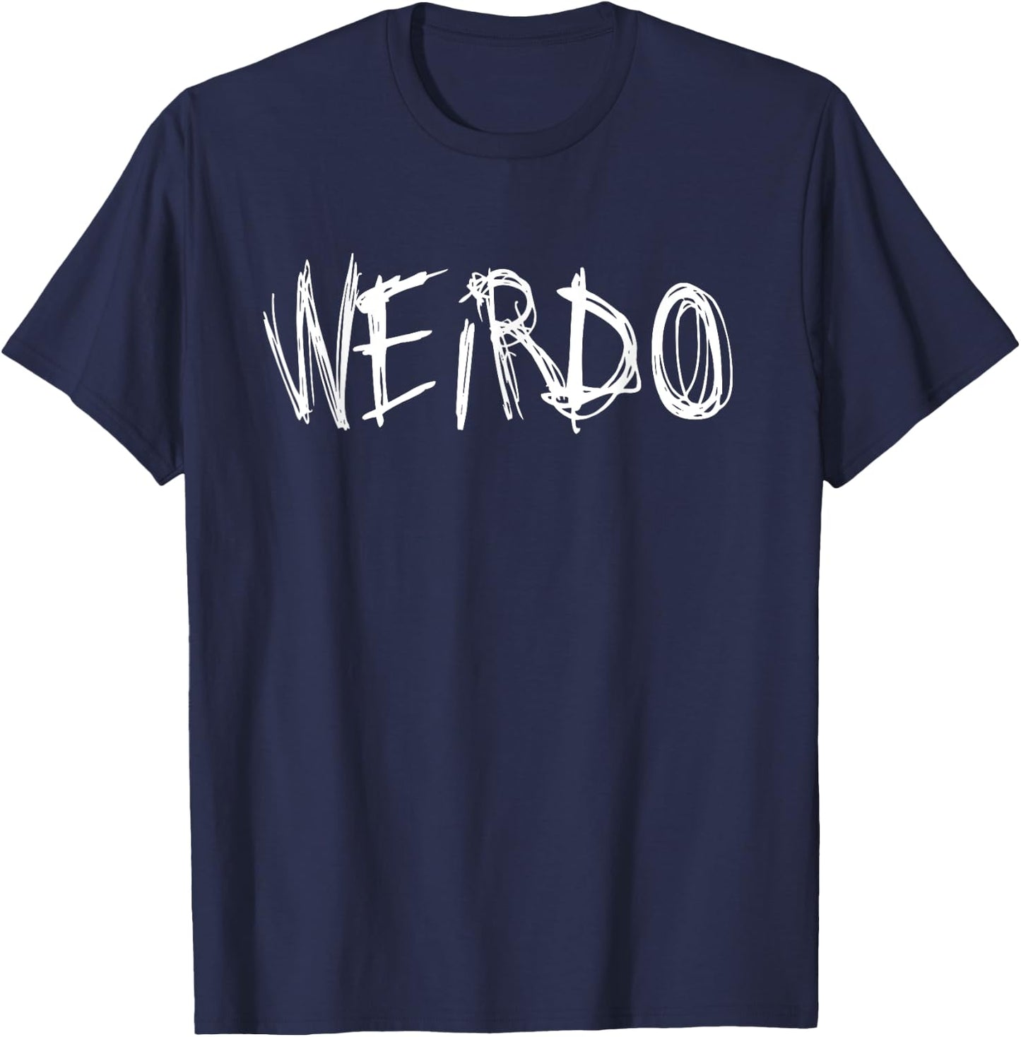 WEIRDO Punk Emo Funny Goth Heavy Metal Shirt Gift T-Shirt - T-Shirt | Navy