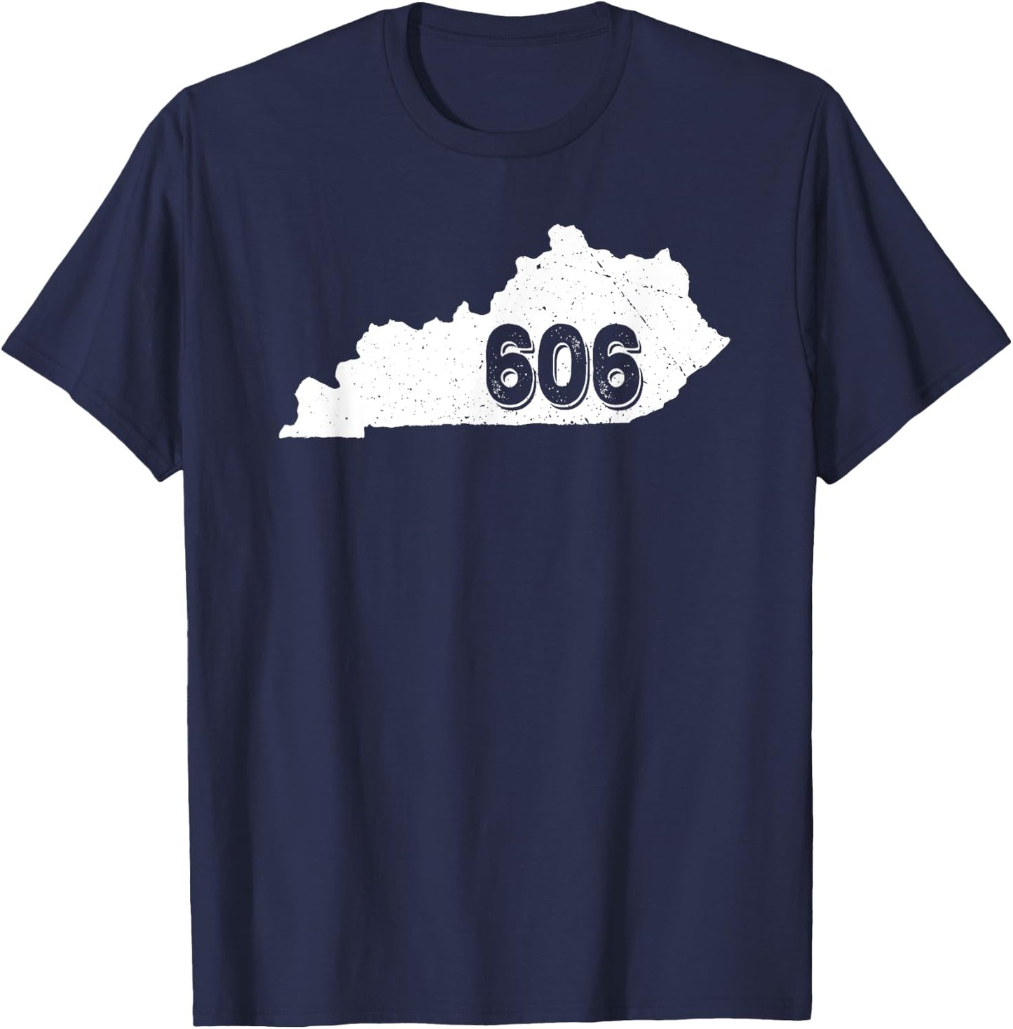 Kentucky Area Code 606 Black Adult T-Shirt - T-Shirt | Navy