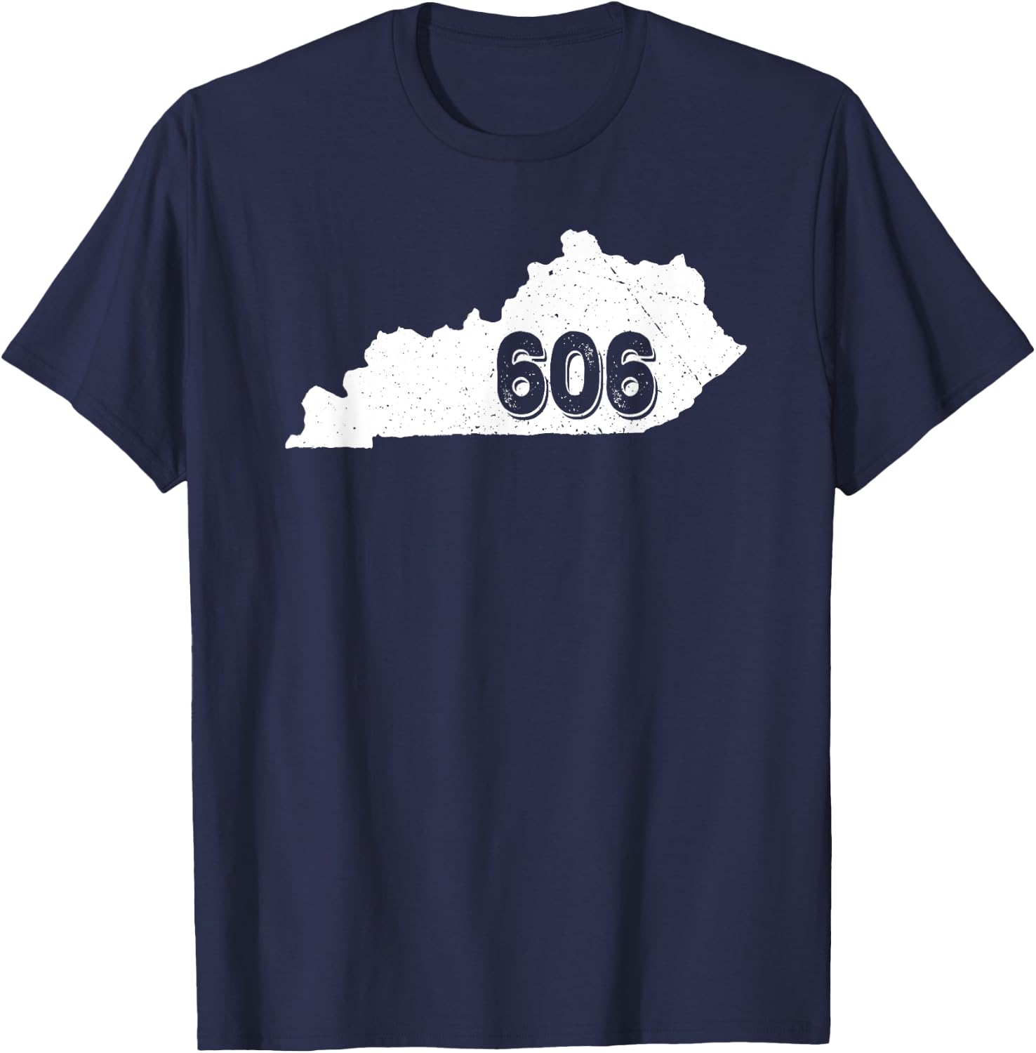 Kentucky Area Code 606 Black Adult T-Shirt - T-Shirt | Navy