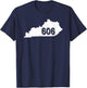 Kentucky Area Code 606 Black Adult T-Shirt - T-Shirt | Navy