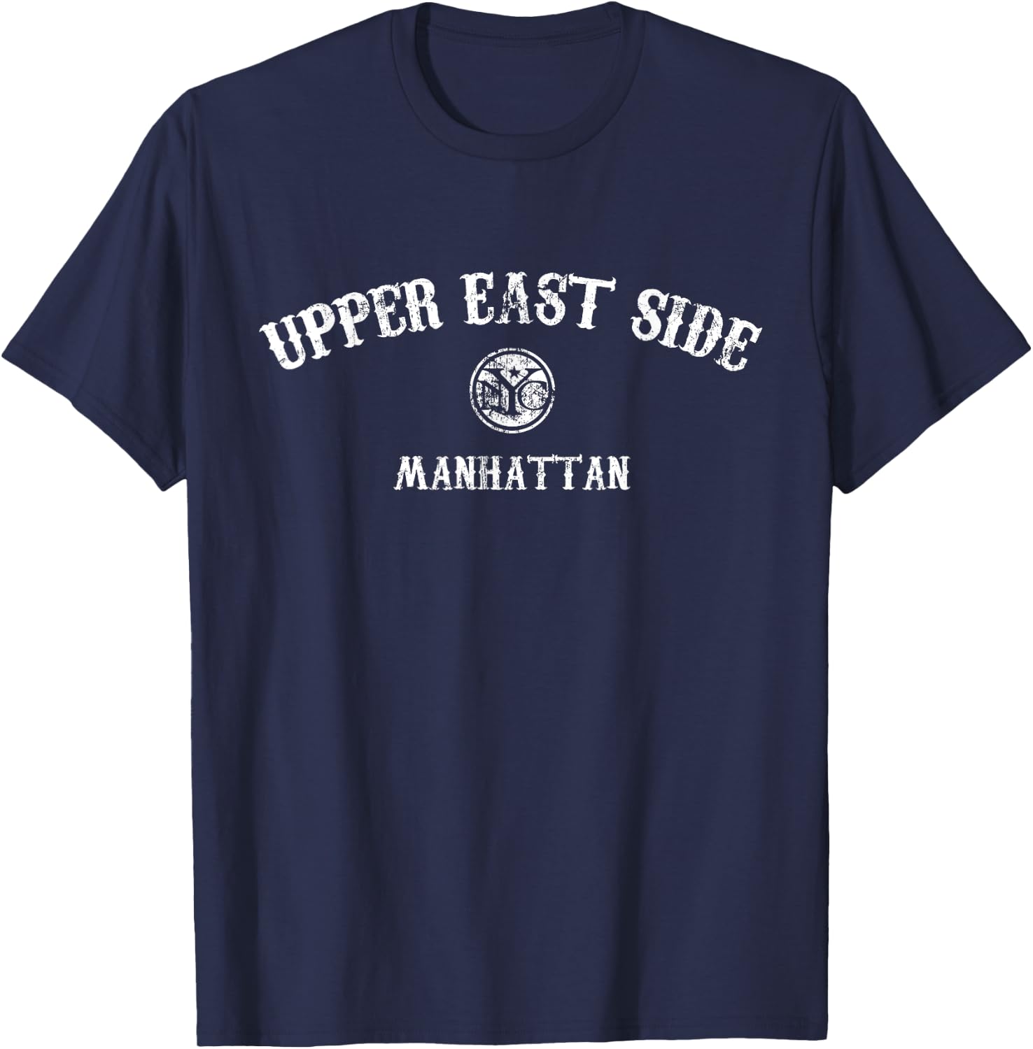 Upper East Side Manhattan NYC T-Shirt - T-Shirt | Navy