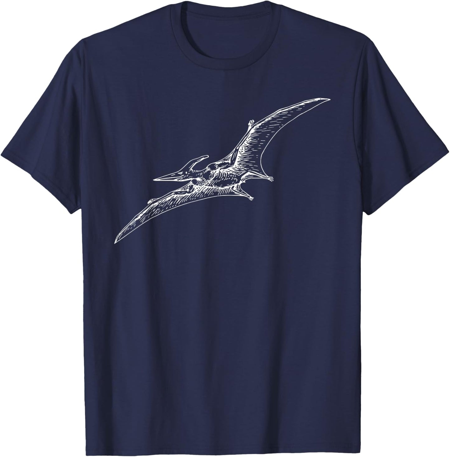 MKaur Pterodactyl Jurassic Dinosaur Flying Reptile T-Shirt - T-Shirt | Navy