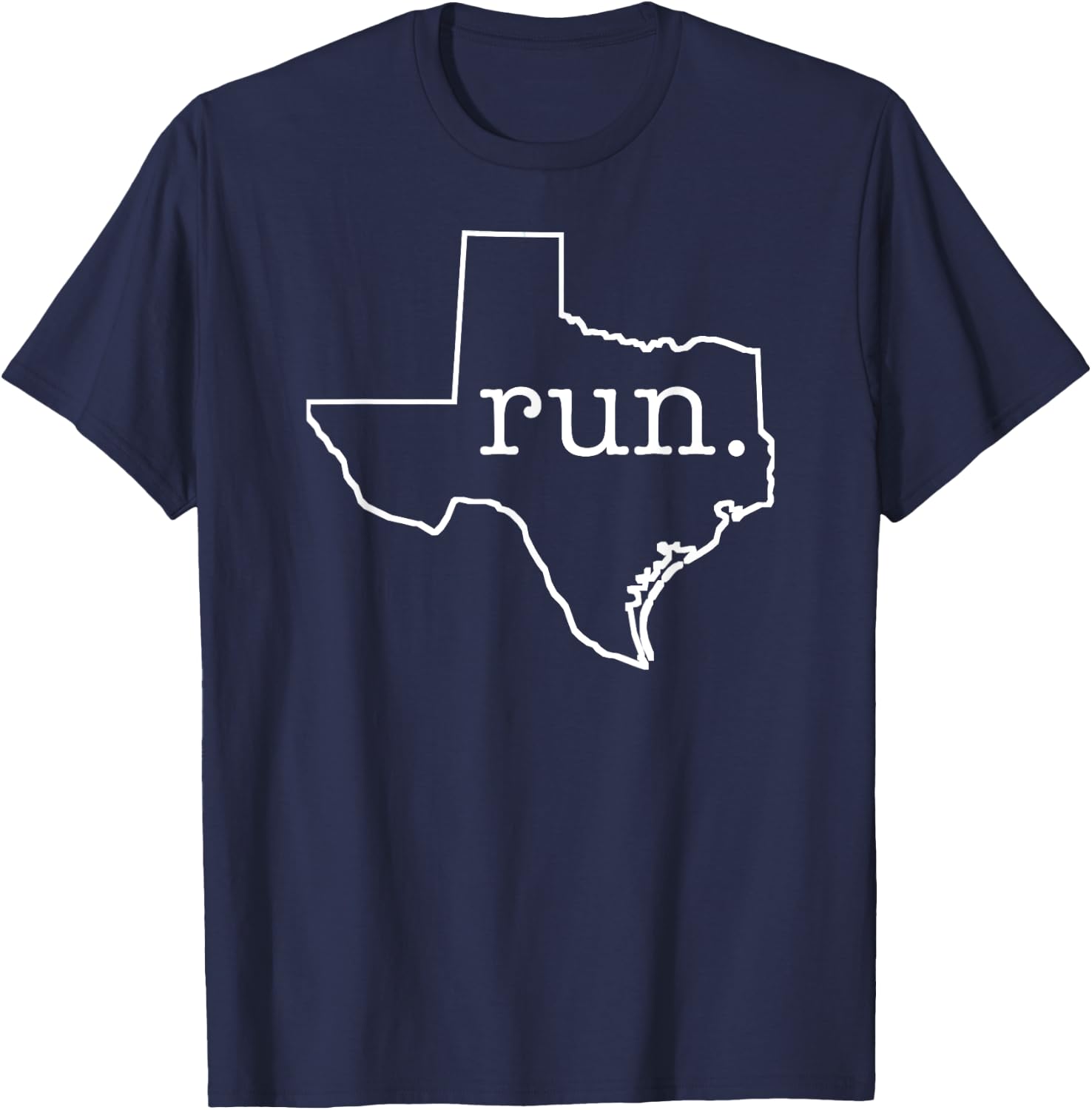 Texas Running Cross Country Runners Track & Field Gift T-Shirt - T-Shirt | Navy