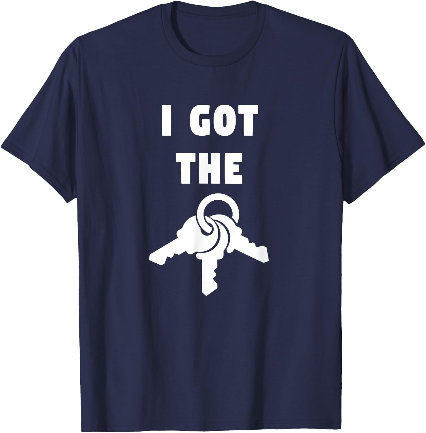 I Got The Keys Graphic T-Shirt - T-Shirt | Navy