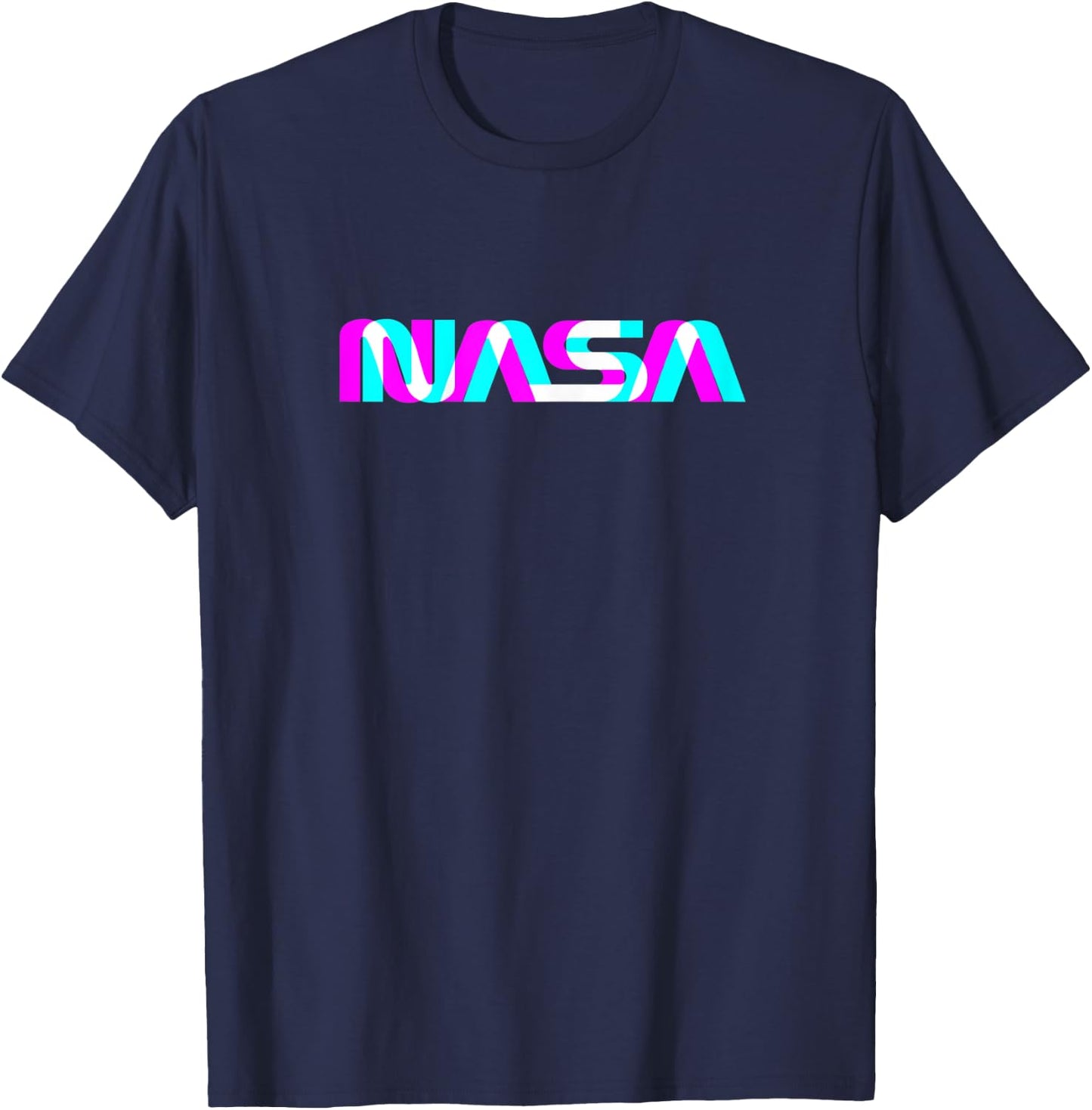 Classic NASA Worm Logo Space Aerospace Engineers T-Shirt - T-Shirt | Navy