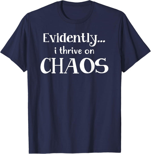 Funny Chaos T Shirt T-Shirt - T-Shirt | Navy