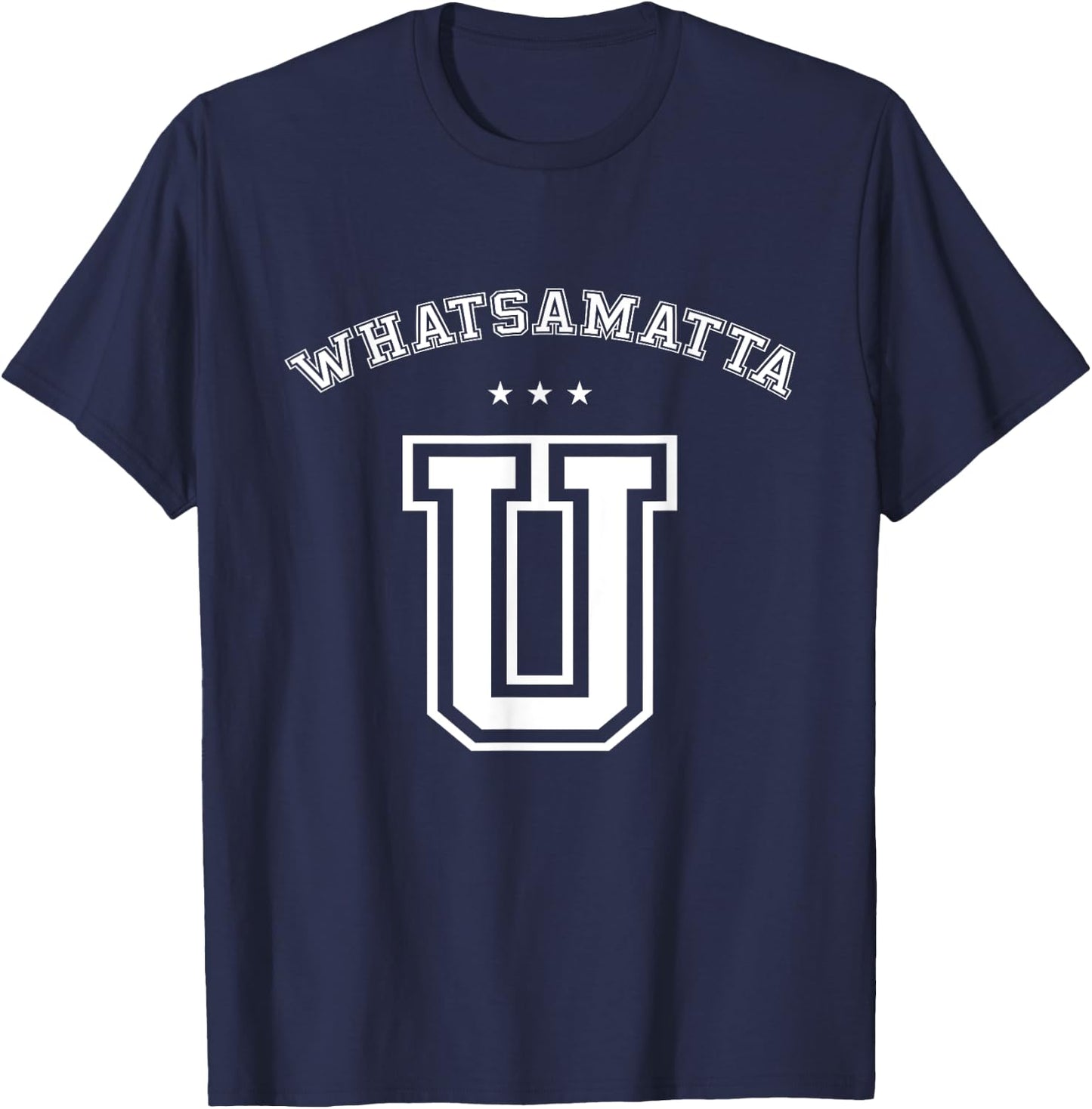 Whatsamatta U Letter Awesome Funny T shirt University Pun T-Shirt - T-Shirt | Navy
