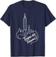 Taipei 101, Taiwan Romantic Signature Heart Art Souvenir T-Shirt - T-Shirt | Navy