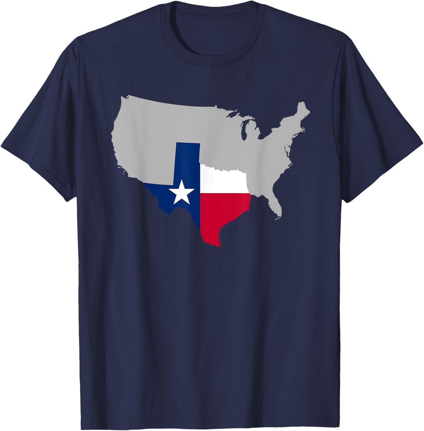 Texas Map T-Shirt - T-Shirt | Navy