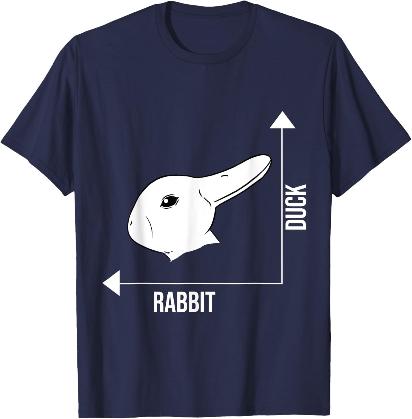 Rabbit Duck Graph Math Easter T-Shirt - T-Shirt | Navy