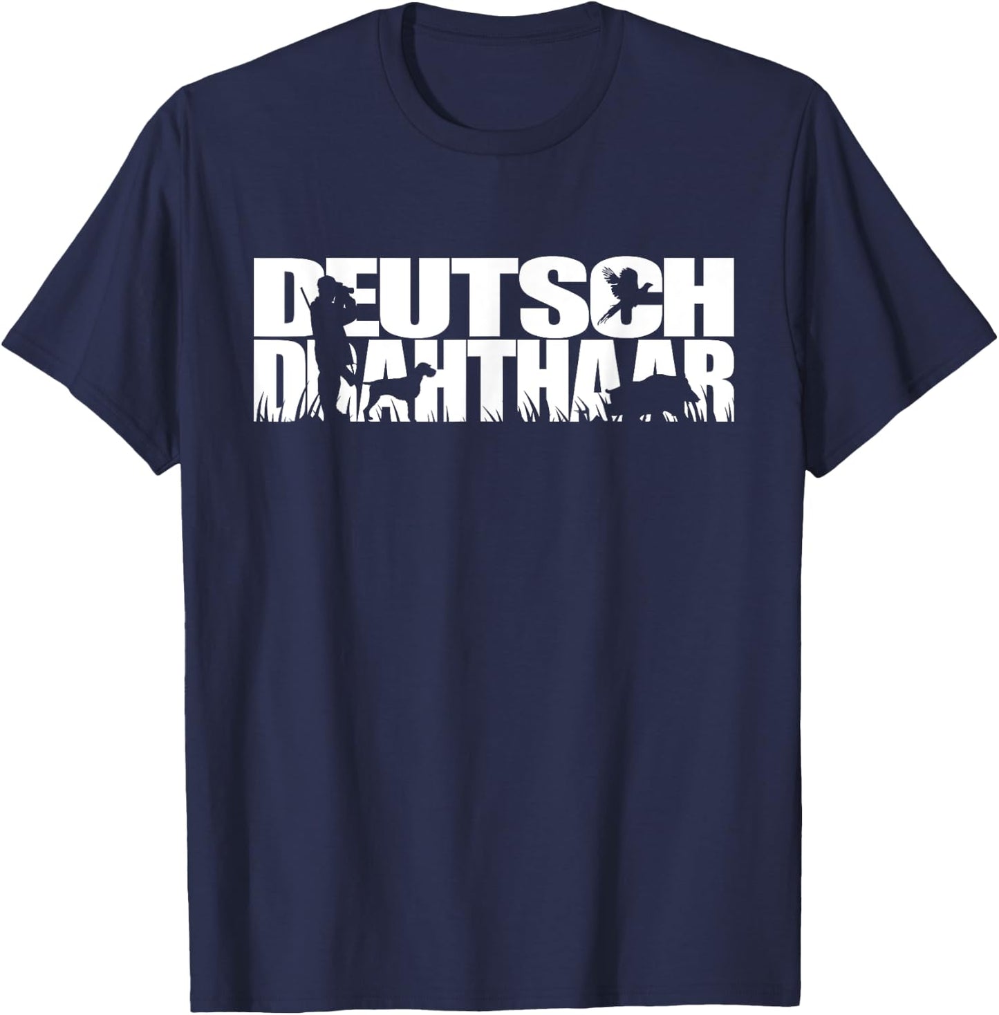 Funny Deutsch Drahthaar dog gift Shirt Hund Women Girls Kids T-Shirt - T-Shirt | Navy