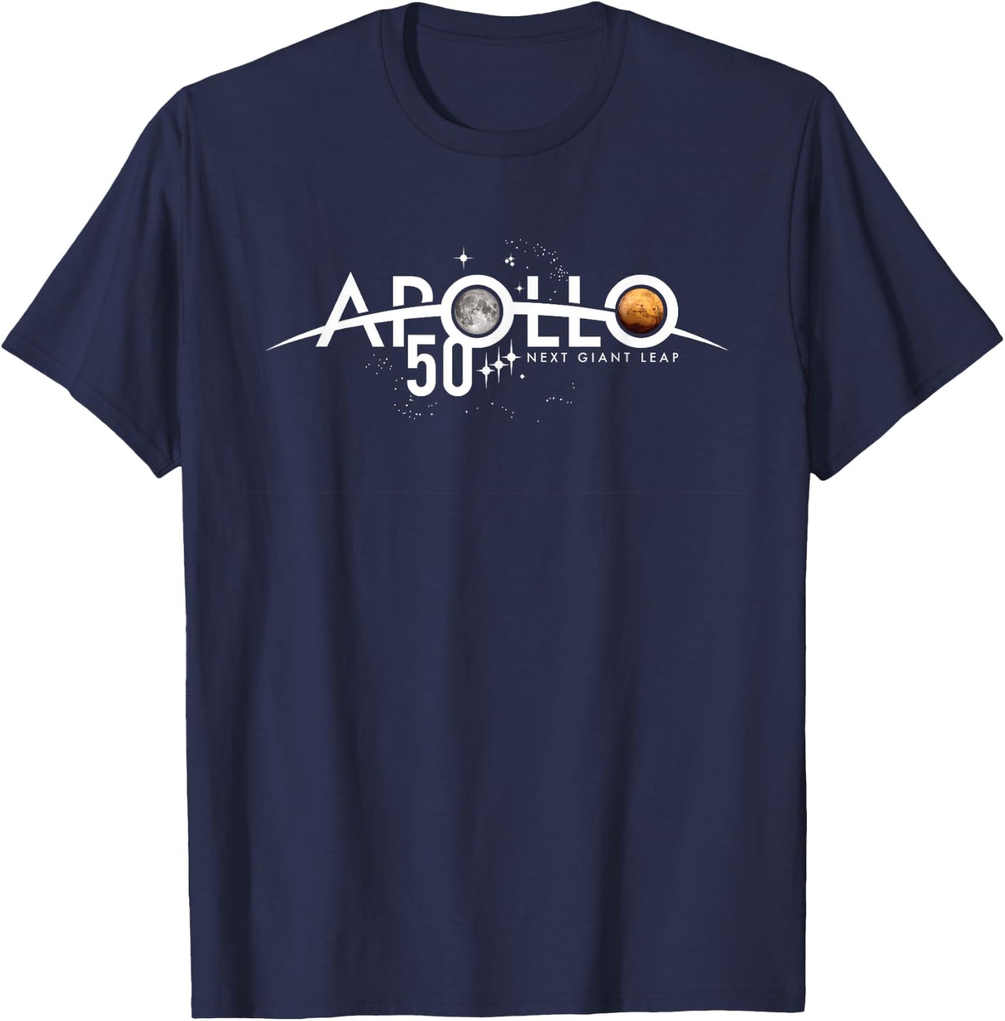 Apollo 50th Anniversary Logo NASA T-Shirt - T-Shirt | Navy