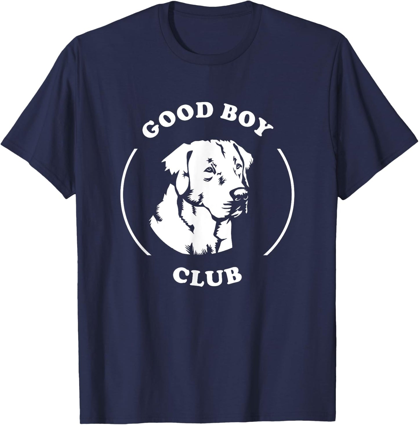 Good Boy Club - Funny Cute Labrador Dog T-Shirt - T-Shirt | Navy