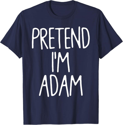 Pretend I'm Adam Matching Lazy Easy Halloween Costume