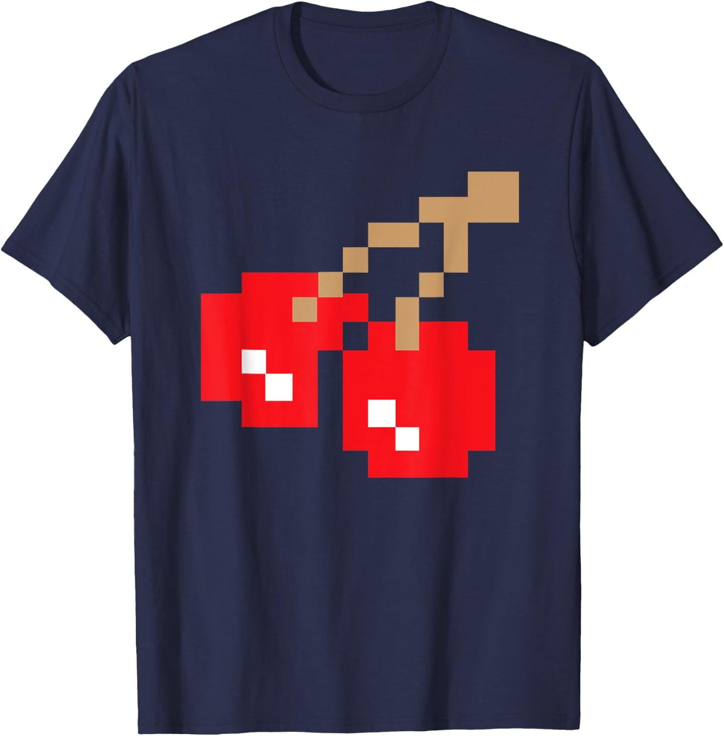 Retro Arcade Game Cherries T-Shirt - T-Shirt | Navy
