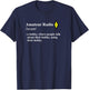 Funny Amateur Radio Hobby T Shirt for HAM Operators T-Shirt - T-Shirt | Navy