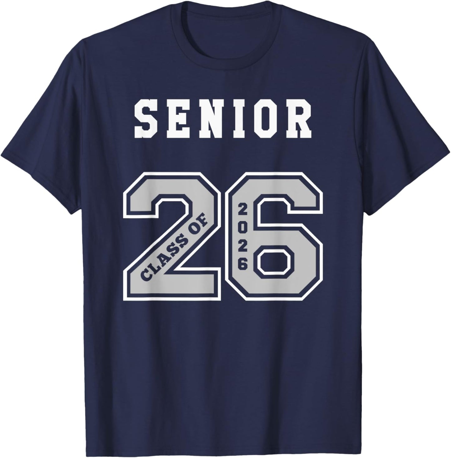 2026 Senior Classic Jersey Style - 2026 Seniors Class of 26 T-Shirt - T-Shirt | Navy