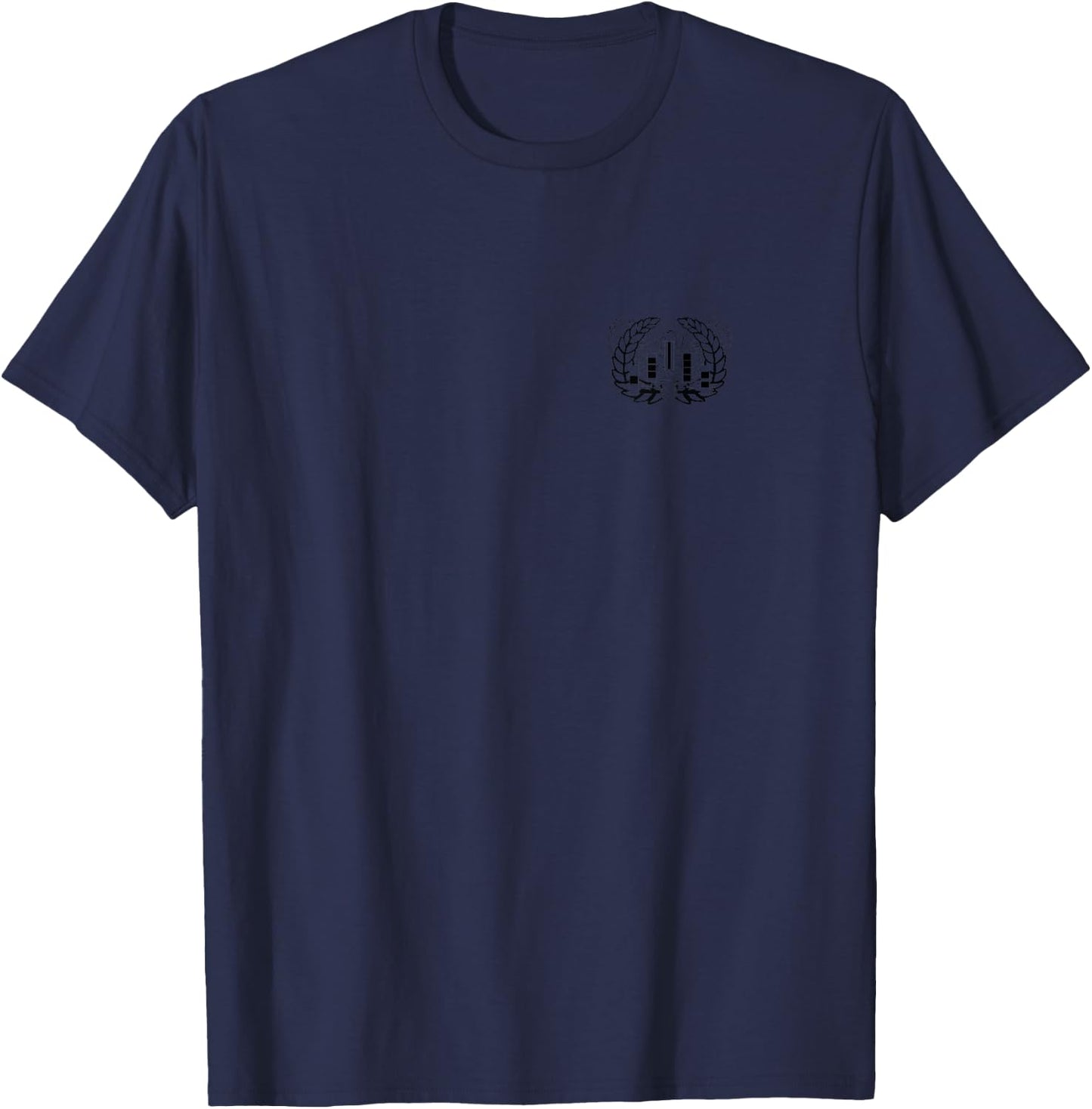 Army Warrant Officer Cohort with Ranks Front and Back Print T-Shirt - T-Shirt | Navy