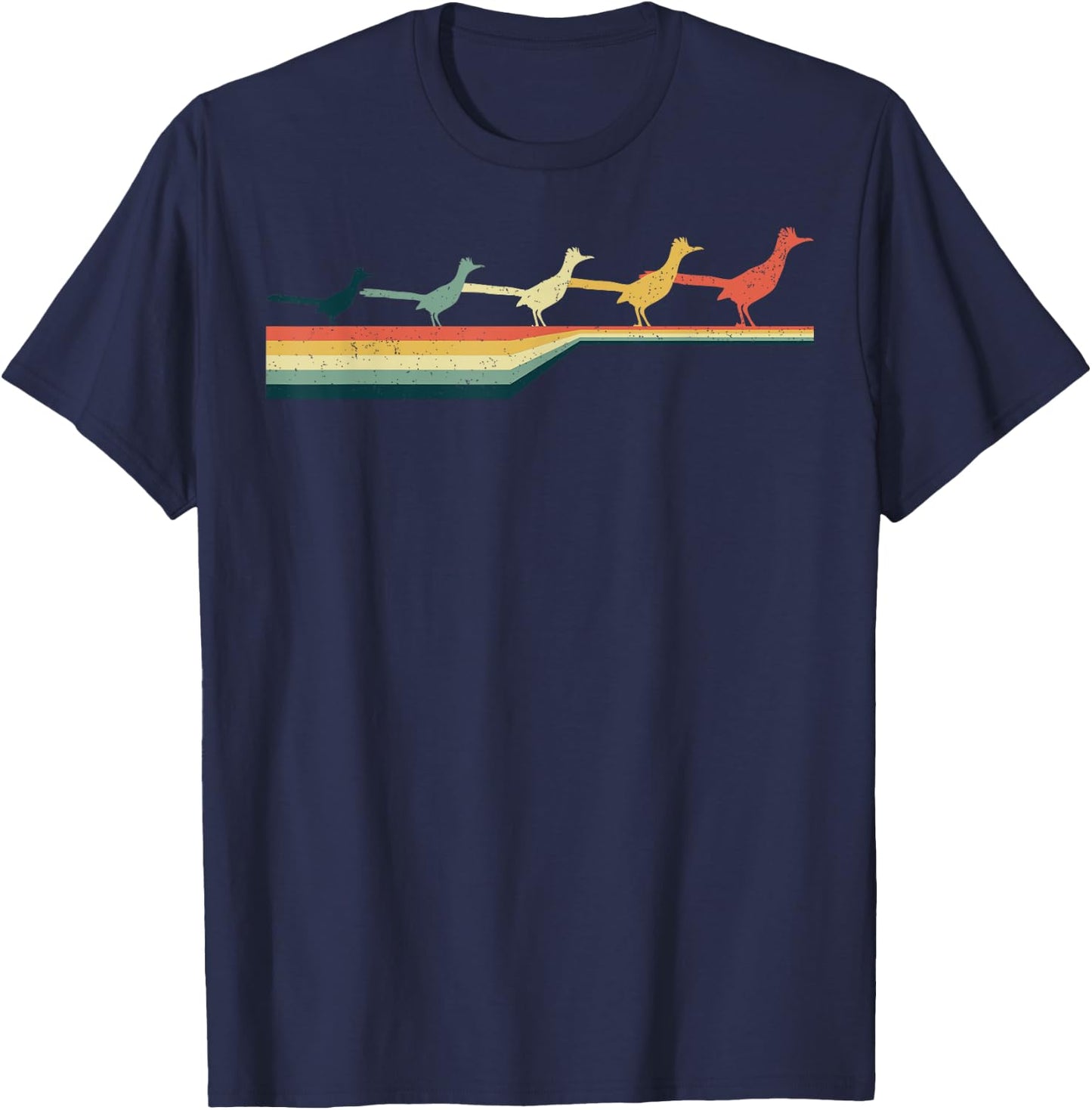 ROADRUNNER Vintage Retro Style Cute Bird Gift T-Shirt - T-Shirt | Navy