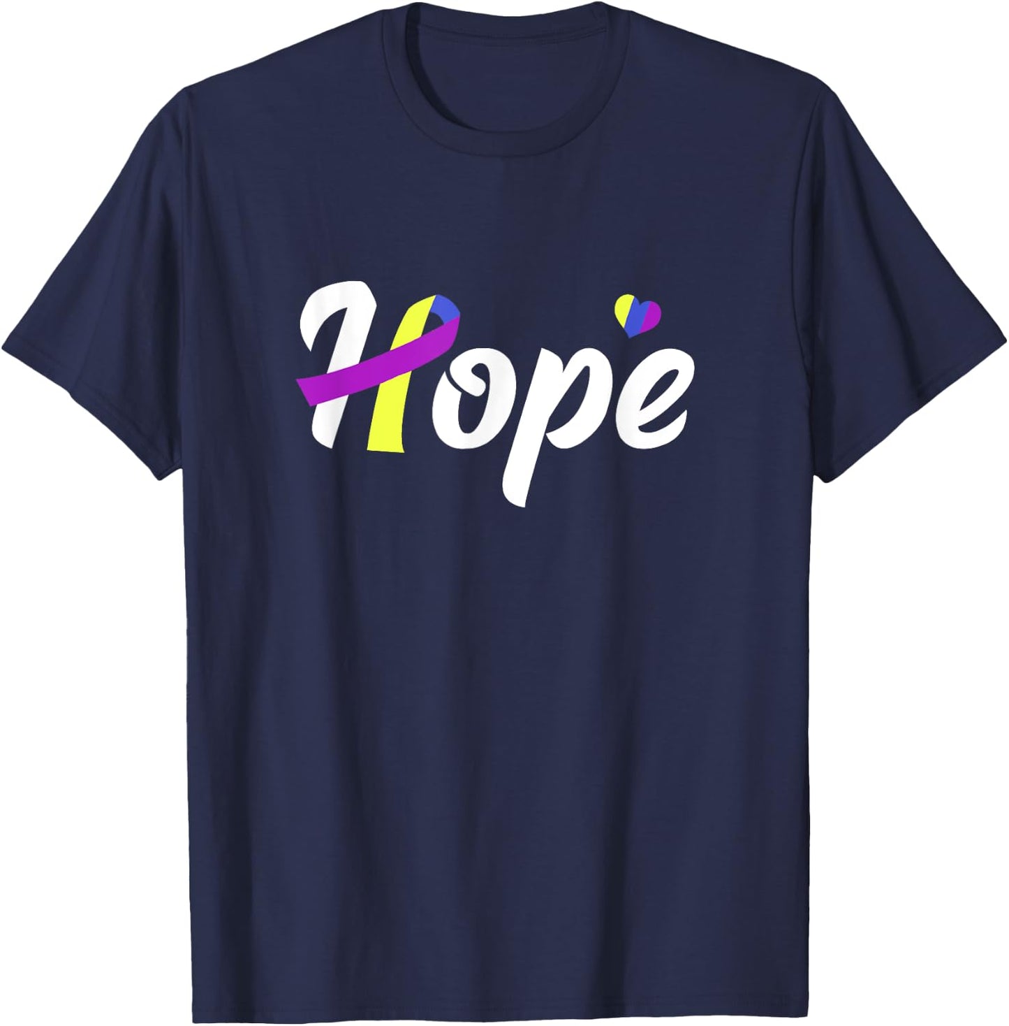 Bladder Cancer Awareness T-Shirt - T-Shirt | Navy