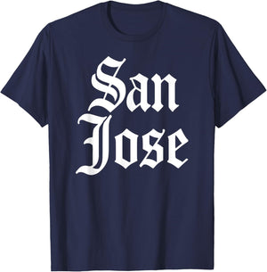 San Jose California 408 Nor Cal Palm Bay Area Tech Gilroy T-Shirt - T-Shirt | Navy