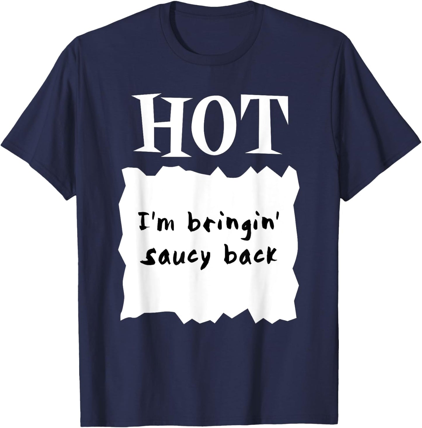 HOT SAUCES Group Halloween Costumes TACO SAUCE shirt T-Shirt - T-Shirt | Navy