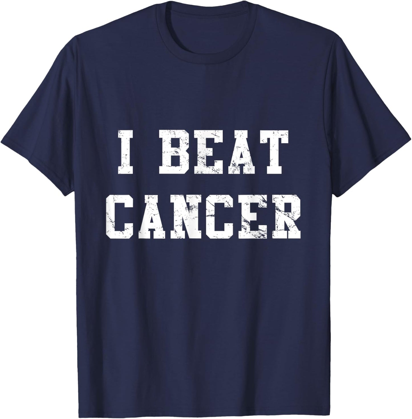 Flippin Sweet Gear I Beat Cancer T-Shirt - T-Shirt | Navy