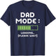 Funny Dad Mode Loading Father's Day Matching Clothing T-Shirt - T-Shirt | Navy