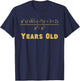 50 Years Old Algebra Equation Funny 50th Birthday Math Shirt T-Shirt - T-Shirt | Navy