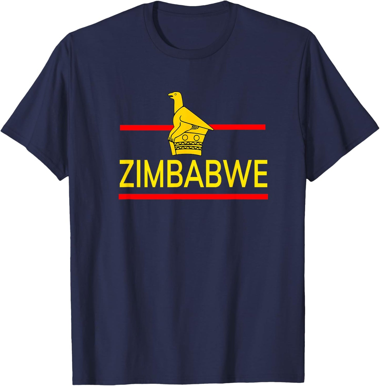 Zimbabwe Bird Zimbabwean T-Shirt - T-Shirt | Navy