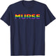 Funny Murse Gay Nurse Gift Male Nurse Rainbow Pride Flag T-Shirt - T-Shirt | Navy