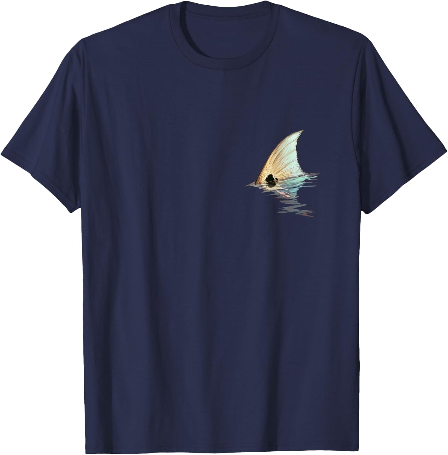 Tailing Redfish | Redfish Tail | Red Drum Fish Shirt T-Shirt - T-Shirt | Navy