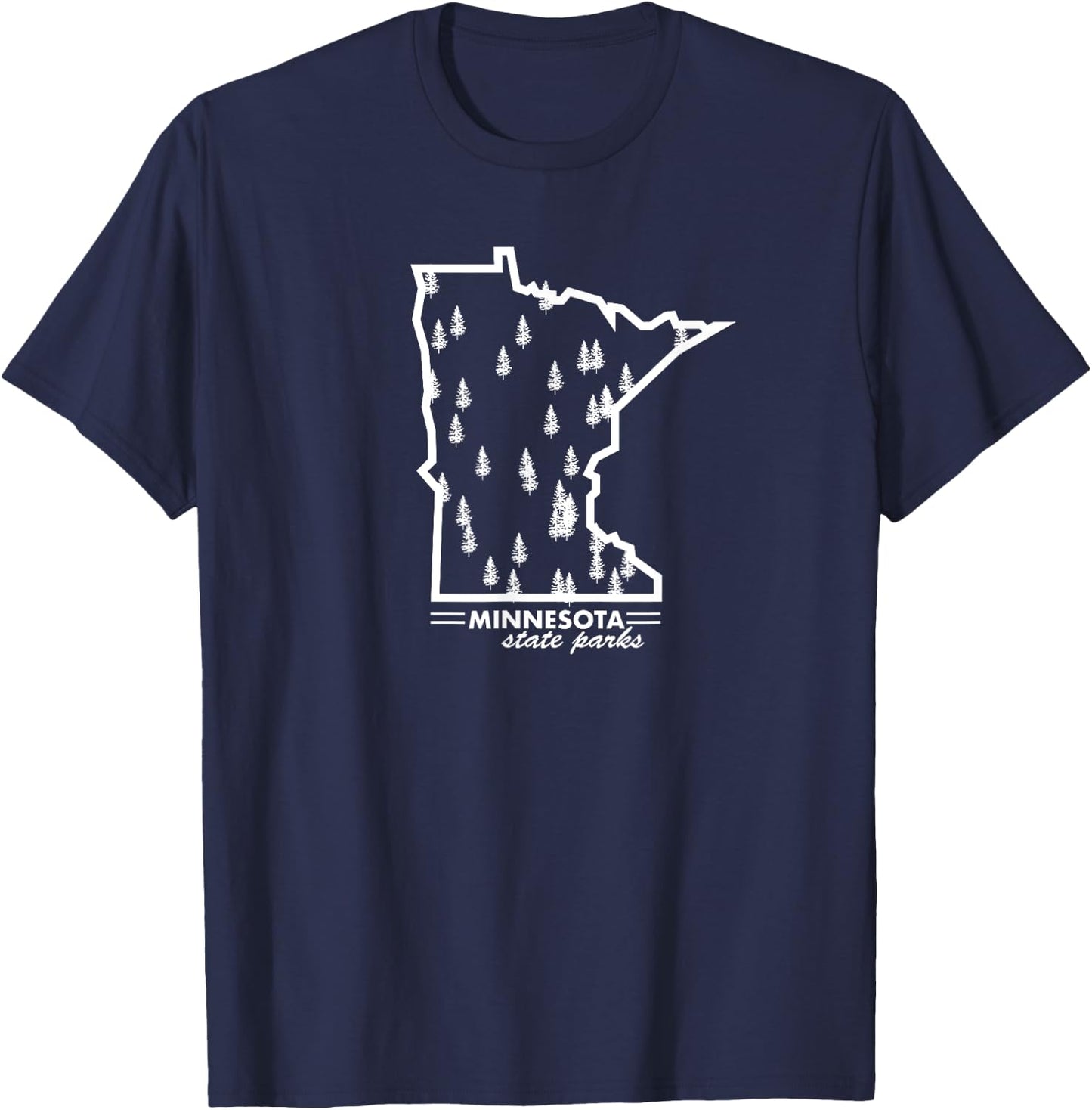 Minnesota State Parks Nature Outdoors MN Camping Gift T-Shirt - T-Shirt | Navy