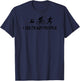 I see crazy people Triathlete Shirt T-Shirt - T-Shirt | Navy