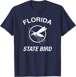 Funny Florida State Bird Mosquito T Shirt T-Shirt - T-Shirt | Navy
