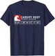 Cool Cardiff Reef Surf with Gps Coordinates T-Shirt - T-Shirt | Navy