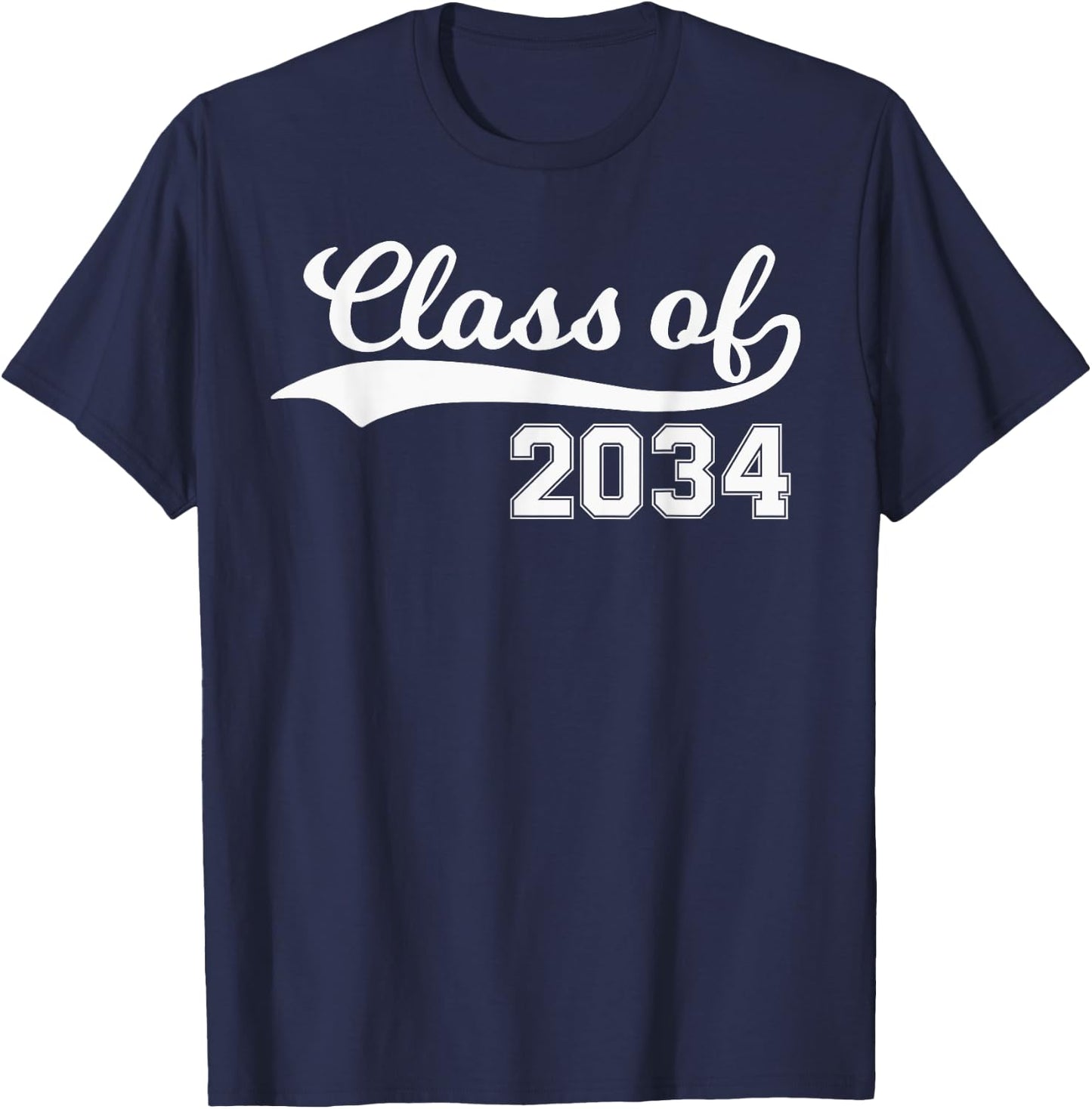 Class of 2034 Grow With Me First Day of School T-Shirt - T-Shirt | Navy