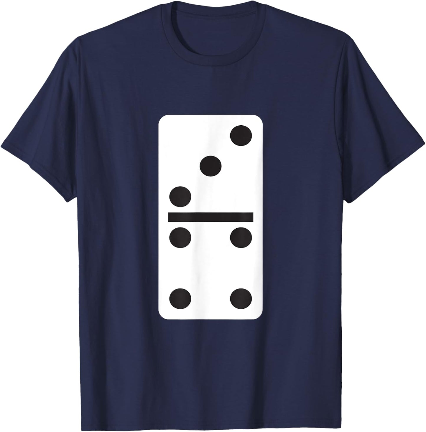 Three Four Dominoes - Halloween Matching Domino Game Costume T-Shirt - T-Shirt | Navy