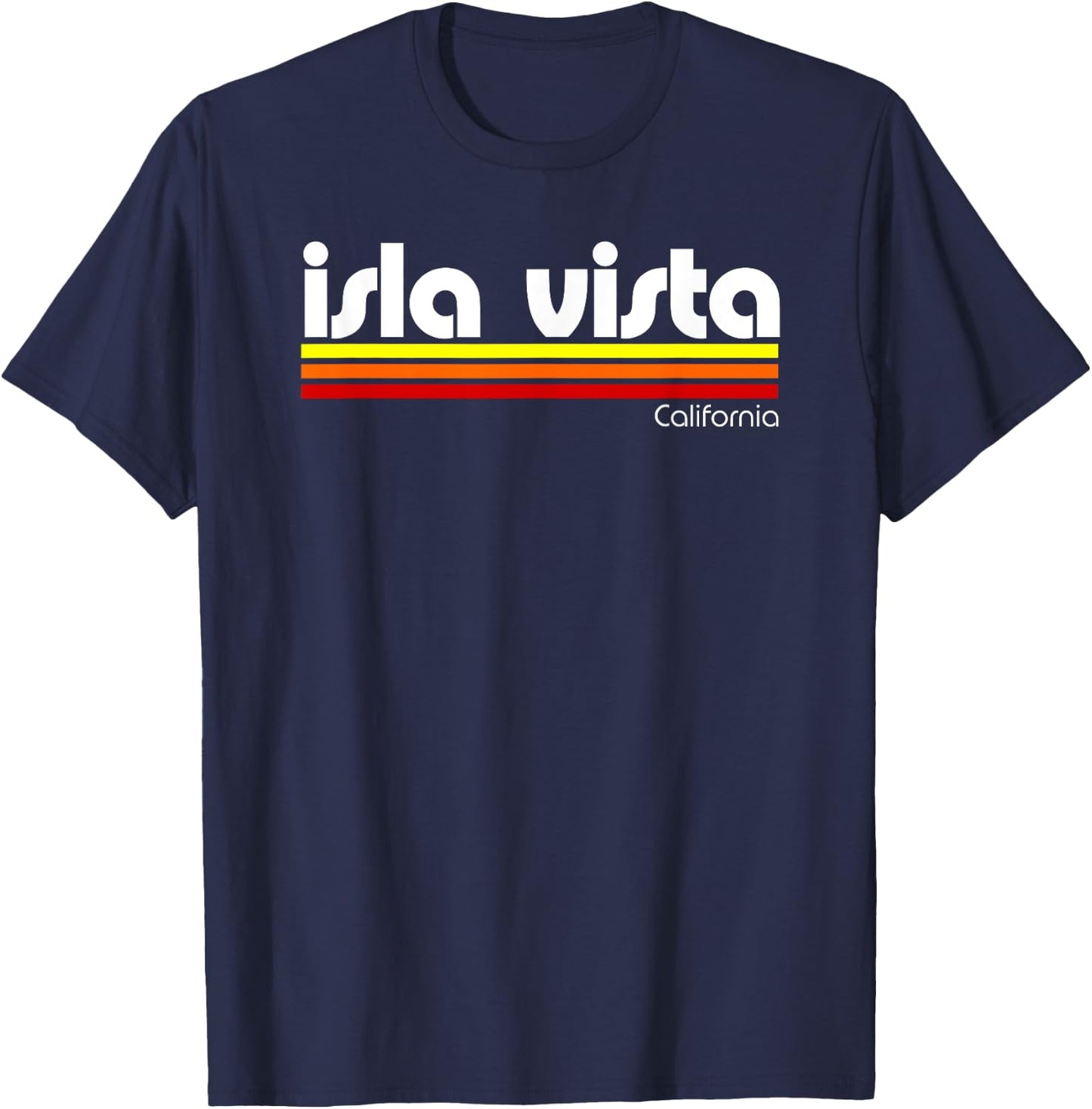 Retro Isla Vista California T-Shirt - T-Shirt | Navy