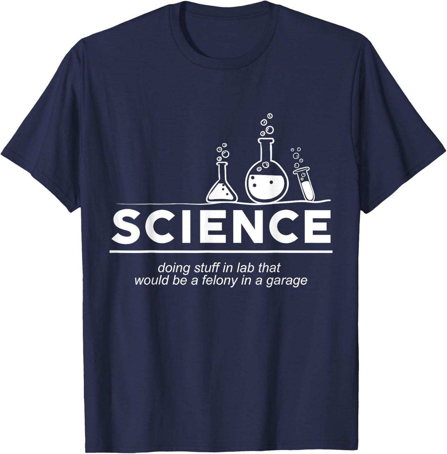 Funny Science , Chemistry Shirt T-Shirt - T-Shirt | Navy