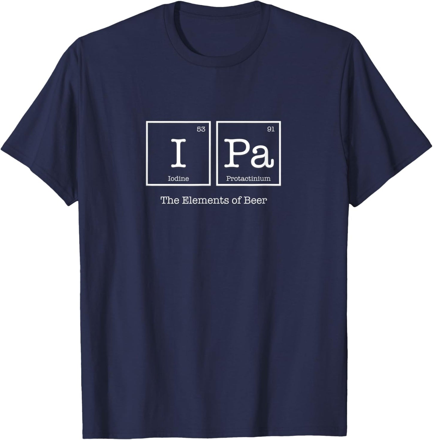 IPA The Elements of Beer T-Shirt - T-Shirt | Navy