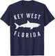 Key West Florida T Shirt Shark FL Souvenirs T-Shirt - T-Shirt | Navy