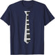 Piano Neck Tie Funny Humorous Keyboard Music Player Fun Gift T-Shirt - T-Shirt | Navy