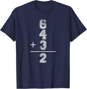 Funny 643 Double Play Baseball T-Shirt - T-Shirt | Navy