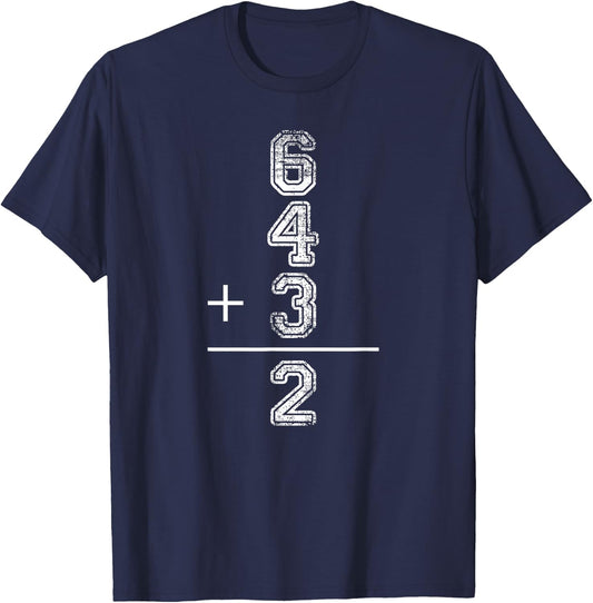 Funny 643 Double Play Baseball T-Shirt - T-Shirt | Navy