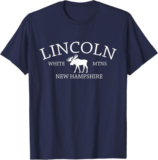 Classic Lincoln, New Hampshire graphic T-Shirt - T-Shirt | Navy