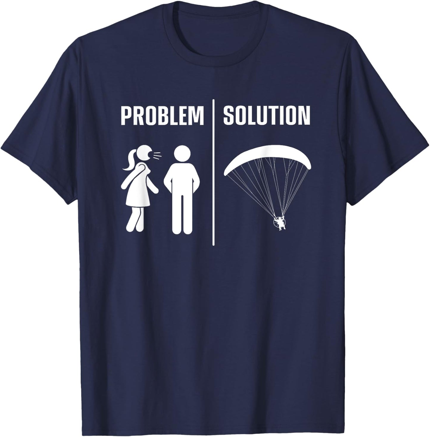 Paramotor Design Husband Paramotoring PPG Paramotor T-Shirt - T-Shirt | Navy
