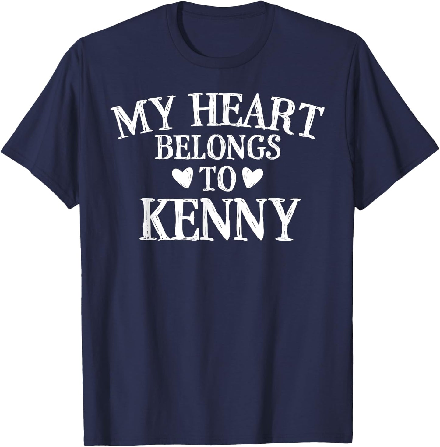 Kenny - My Heart Belongs To Kenny - Kenny Lover T-Shirt - T-Shirt | Navy